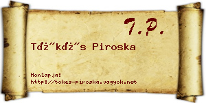 Tőkés Piroska névjegykártya